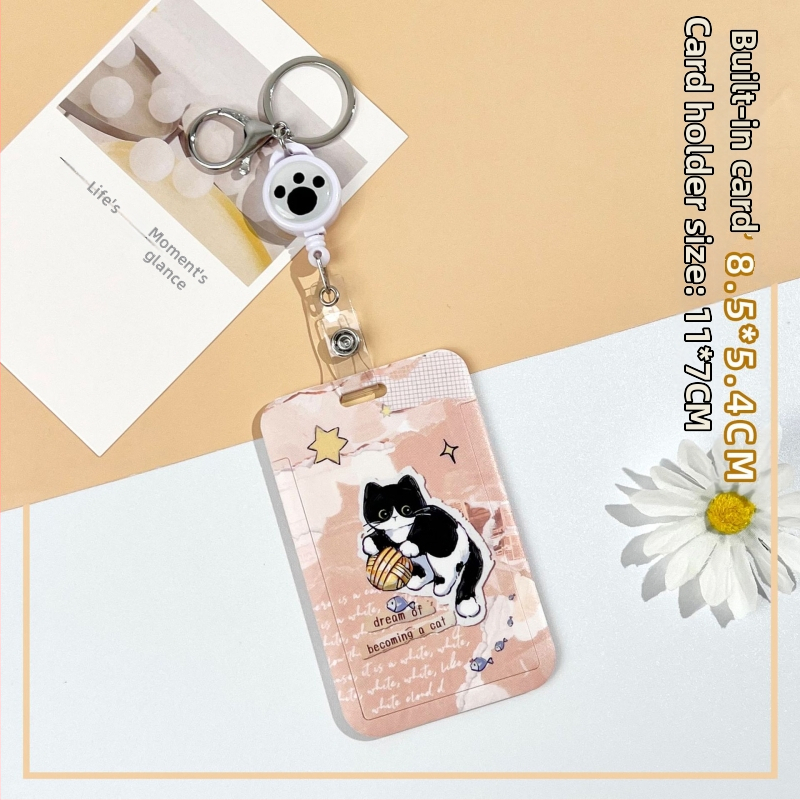 Калъф за карти, карикатурен стил, полупрозрачен ABS материал, с плъзгащ се капак