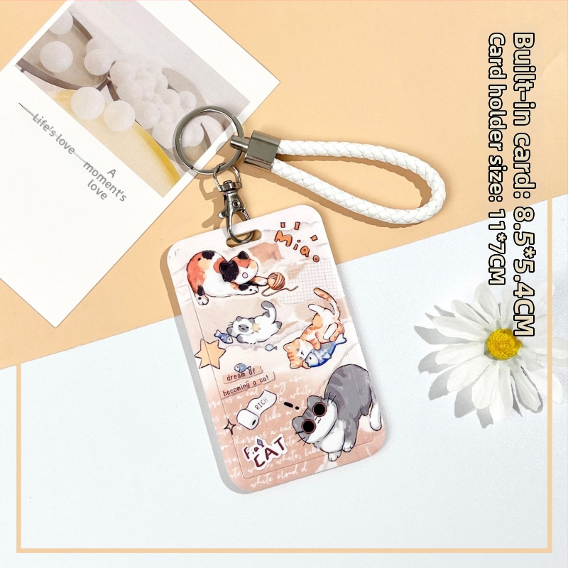 Калъф за карти, карикатурен стил, полупрозрачен ABS материал, с плъзгащ се капак