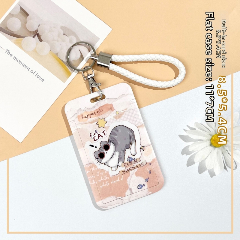 Калъф за карти, карикатурен стил, полупрозрачен ABS материал, с плъзгащ се капак