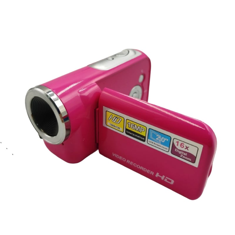 Dv22 digitális DV kamera otthoni használatra CMOS szenzorral, 16x optikai zoom, 1080p felvétel, SD kártya tárhely