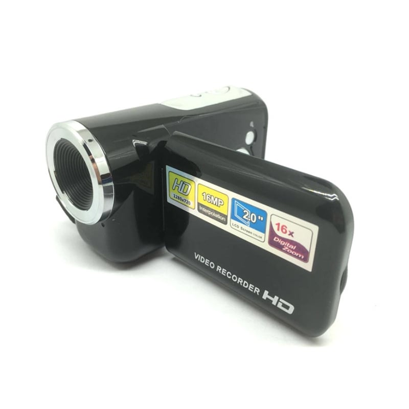 Dv22 digitális DV kamera otthoni használatra CMOS szenzorral, 16x optikai zoom, 1080p felvétel, SD kártya tárhely