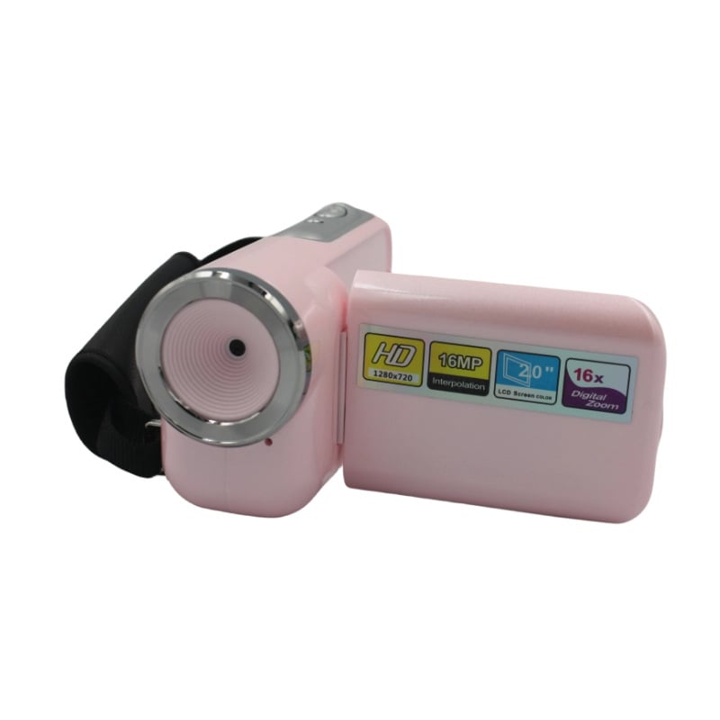 Dv22 digitális DV kamera otthoni használatra CMOS szenzorral, 16x optikai zoom, 1080p felvétel, SD kártya tárhely