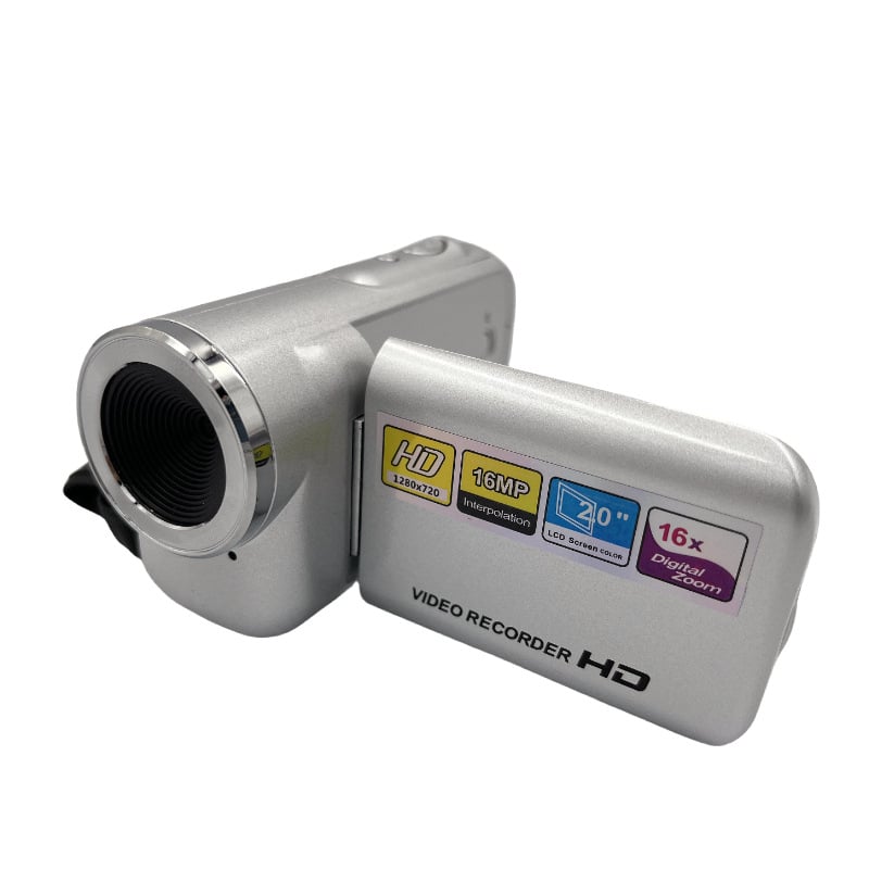 Dv22 digitális DV kamera otthoni használatra CMOS szenzorral, 16x optikai zoom, 1080p felvétel, SD kártya tárhely