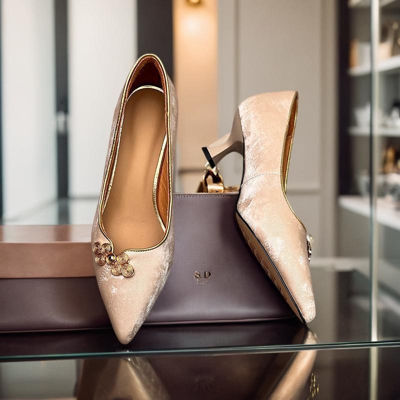 Ženske plosne cipele s gornjim dijelom od elastičnog materijala, niski mačji potpetica, bez vrha prstiju, gumeni potplat, PU ulošak