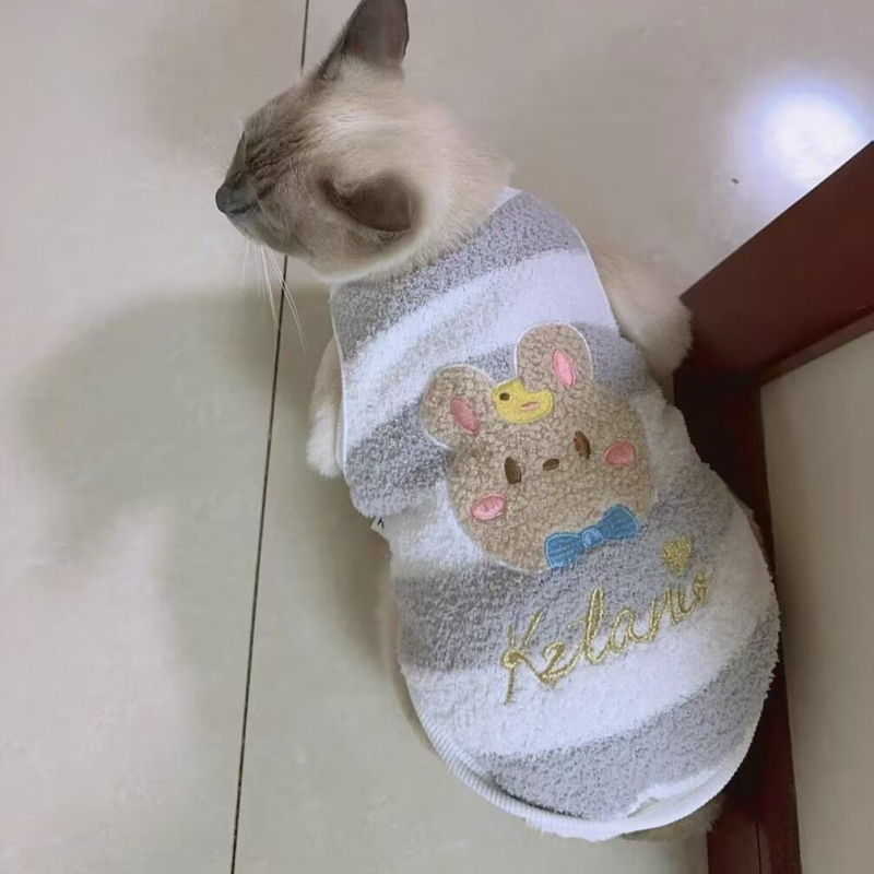Dvonožni outfit za kućne ljubimce, casual stil, topao za jesen-zimu, Jiamei Pet