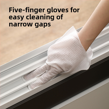 FaSoLa jednorazové rukavice na odstraňovanie prachu – netkaný materiál, bežná hrúbka, 100 kusov v balení