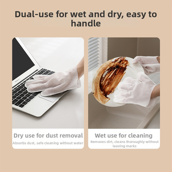 FaSoLa jednorazové rukavice na odstraňovanie prachu – netkaný materiál, bežná hrúbka, 100 kusov v balení