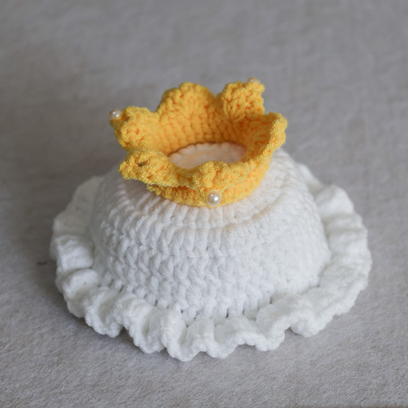 Šapka za kućne ljubimce (mačke i psi), ručno heklana kapa, cosplay rekvizita, vunena, uzorak u boji, za četiri sezone