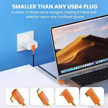 Szilikon USB4 Type-C digitális kábel, magja csupasz rézdrót, réz vezető, modell YR-GZU4-A01, digitális eszközökhöz