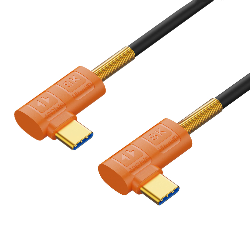 Szilikon USB4 Type-C digitális kábel, magja csupasz rézdrót, réz vezető, modell YR-GZU4-A01, digitális eszközökhöz