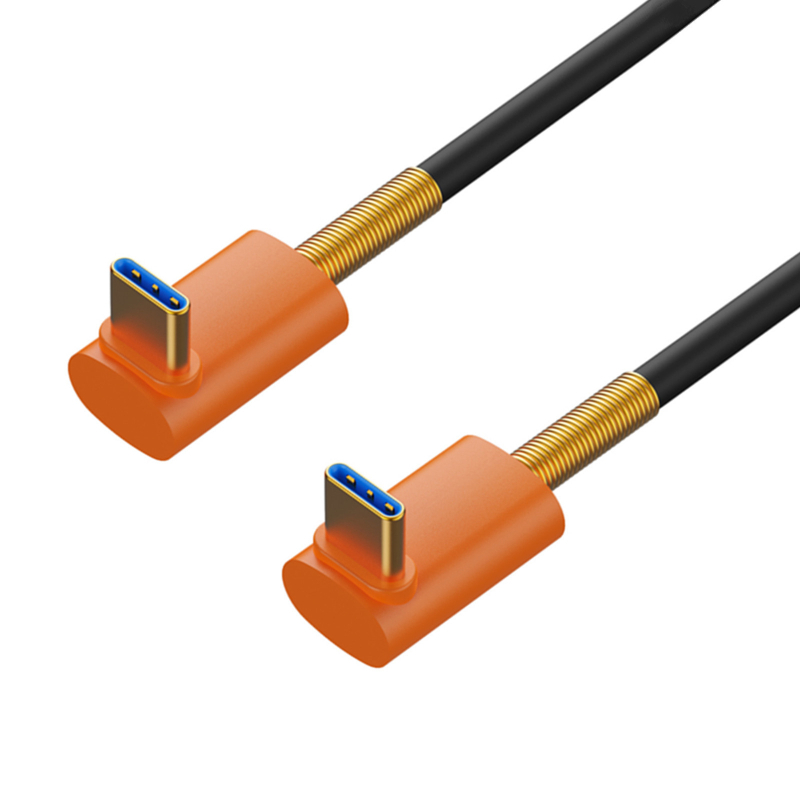 Szilikon USB4 Type-C digitális kábel, magja csupasz rézdrót, réz vezető, modell YR-GZU4-A01, digitális eszközökhöz