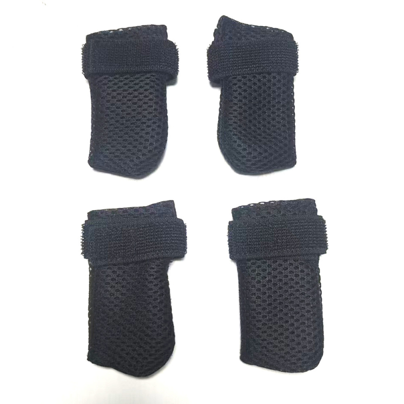 Kutyák cipője és zoknijai anti-karcolás és húzás elleni védelemmel, Velcro-zár, kötött poliészter, egyszínű mintázat