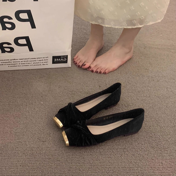 Ženske slip-on plošne cipele za svakodnevnu upotrebu, kvadratni vrh, niski pet 1-3 cm, gumena potplata, ulošak od Super Fiber