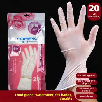 Jednorázové nitrilové rukavice, dlhšie pre kuchyňu a catering, vodotesné, všeobecná hrúbka, balenie 2 ks