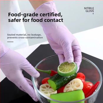 Rukavice z nitrilu Hangge, hrubý nitrilový materiál