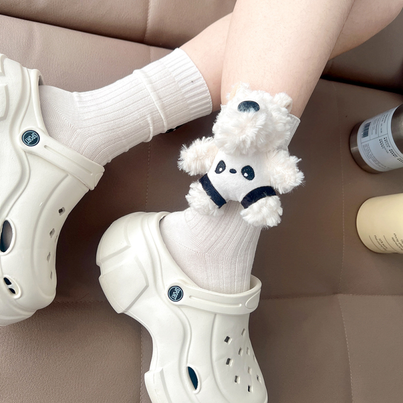 Damske pamukaste čarape srednje dužine, jedinstven vzor, upijaju znoj, 70–80% pamuka, udoban casual stil