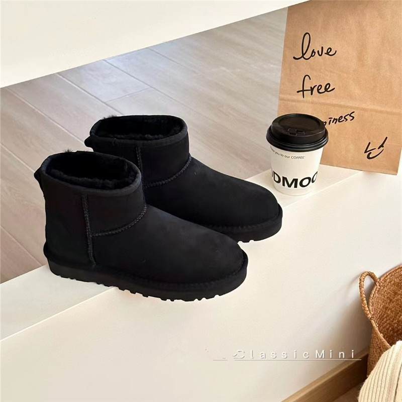 Unisex čizme za snijeg | unutarnja ovčja vuna za toplinu, upijanje znoja, otporne na habanje, EVA potplat