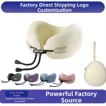 Jastuk za vrat u obliku U s memorijskom pjenom za odrasle, poliester tkanina, moderan stil