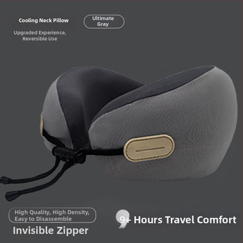 Jastuk za vrat u obliku U s memorijskom pjenom za odrasle, poliester tkanina, moderan stil