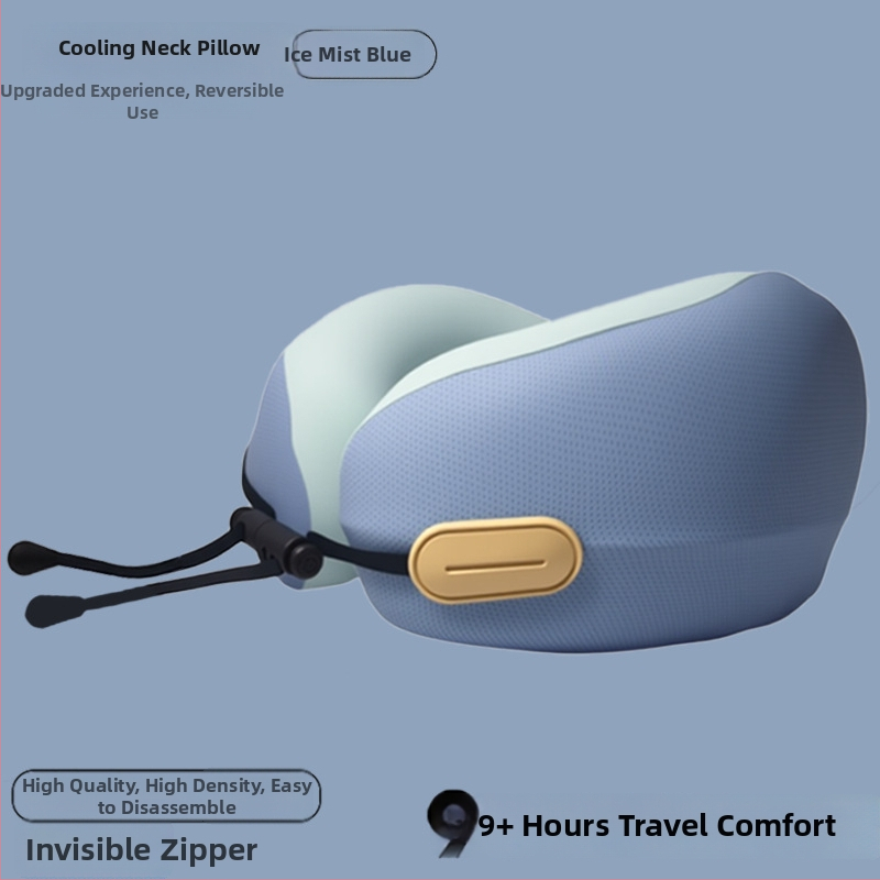 Jastuk za vrat u obliku U s memorijskom pjenom za odrasle, poliester tkanina, moderan stil