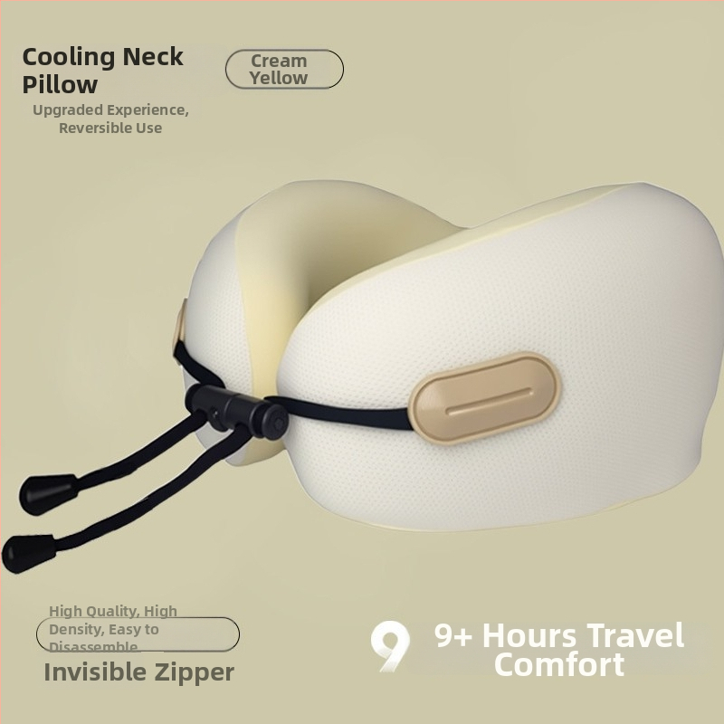 Jastuk za vrat u obliku U s memorijskom pjenom za odrasle, poliester tkanina, moderan stil