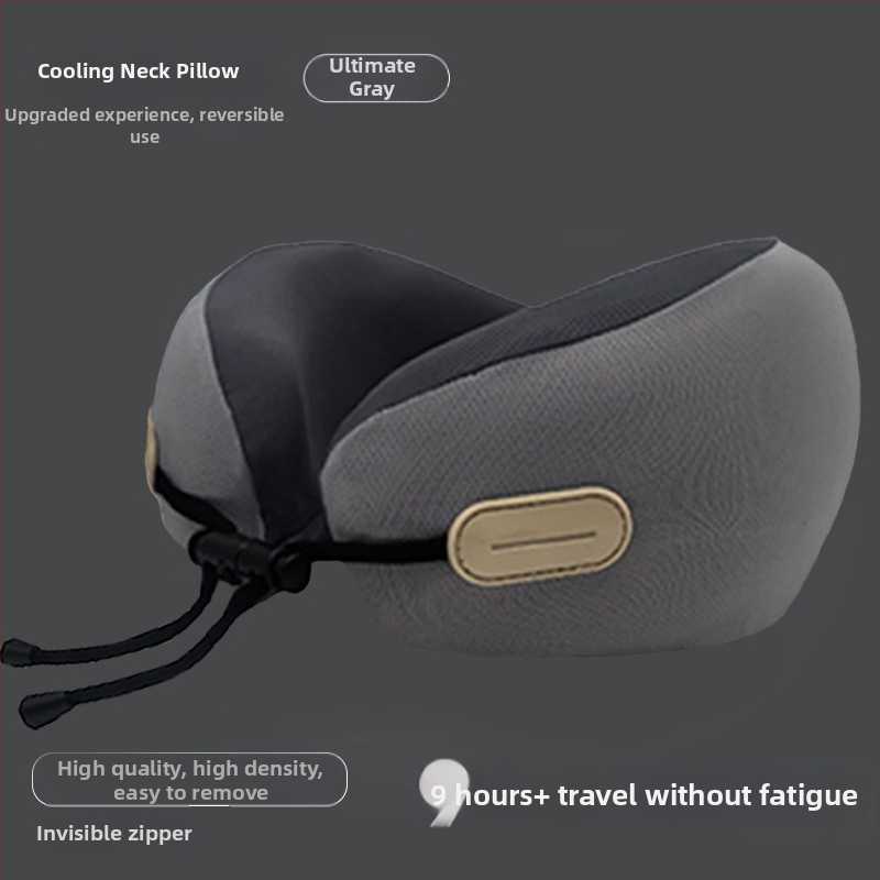 Jastuk za vrat u obliku U s memorijskom pjenom za odrasle, poliester tkanina, moderan stil