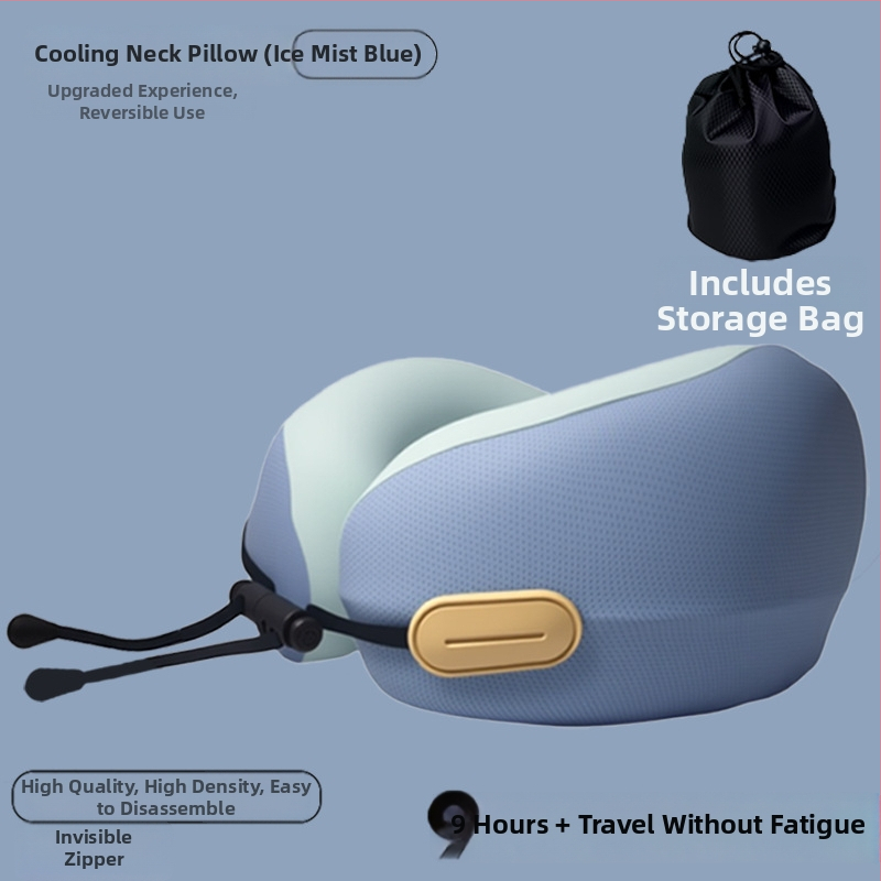 Jastuk za vrat u obliku U s memorijskom pjenom za odrasle, poliester tkanina, moderan stil