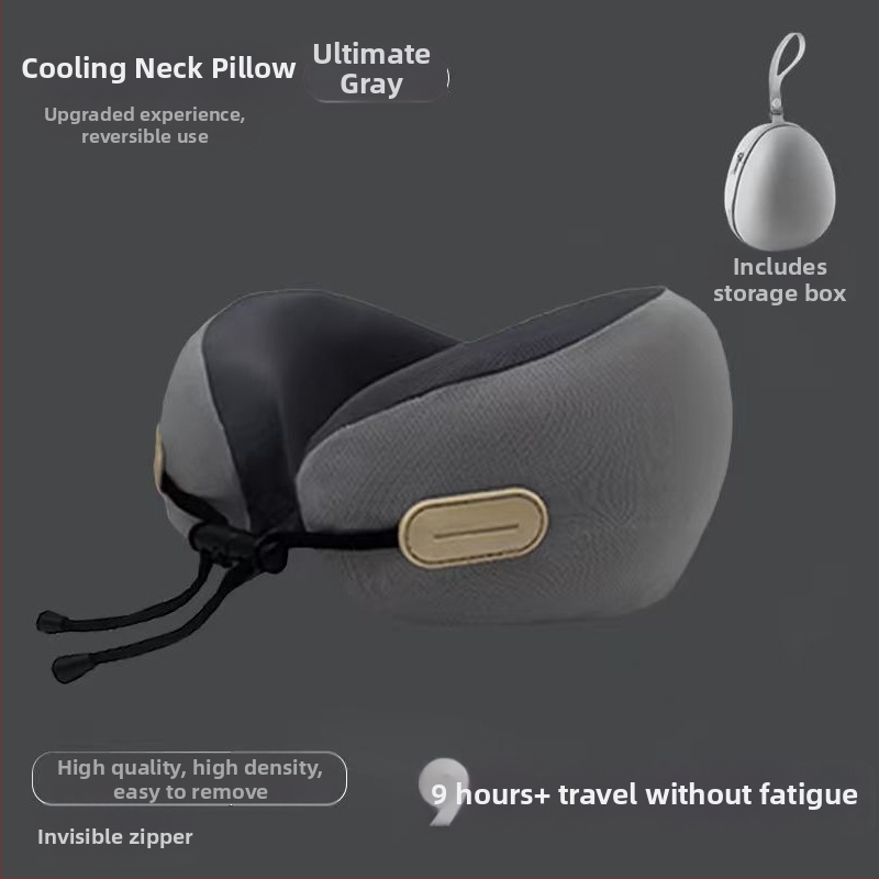 Jastuk za vrat u obliku U s memorijskom pjenom za odrasle, poliester tkanina, moderan stil