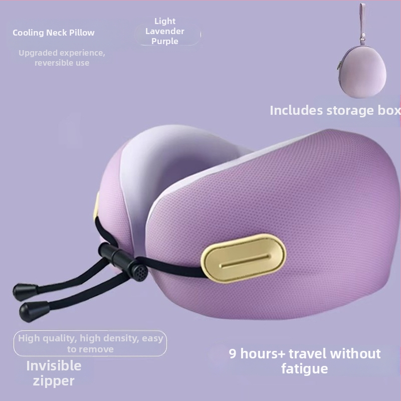 Jastuk za vrat u obliku U s memorijskom pjenom za odrasle, poliester tkanina, moderan stil