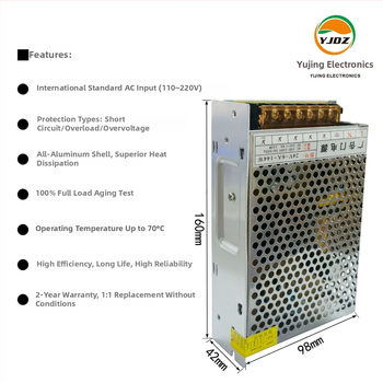 AC/DC napajanje s PWM upravljanjem, 24V 6A 144W, ulaz 100-230V, 60 Hz