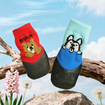 Kutyás mancs zokni: csúszásmentes, vízálló, puha talpú, tartós kutyafelszerelés (Poliészter; univerzális illeszkedés; IP engedély: Nem; Kereskedelmi export kizárva: Nem; Import státusz: Nem)