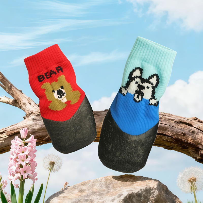 Kutyás mancs zokni: csúszásmentes, vízálló, puha talpú, tartós kutyafelszerelés (Poliészter; univerzális illeszkedés; IP engedély: Nem; Kereskedelmi export kizárva: Nem; Import státusz: Nem)