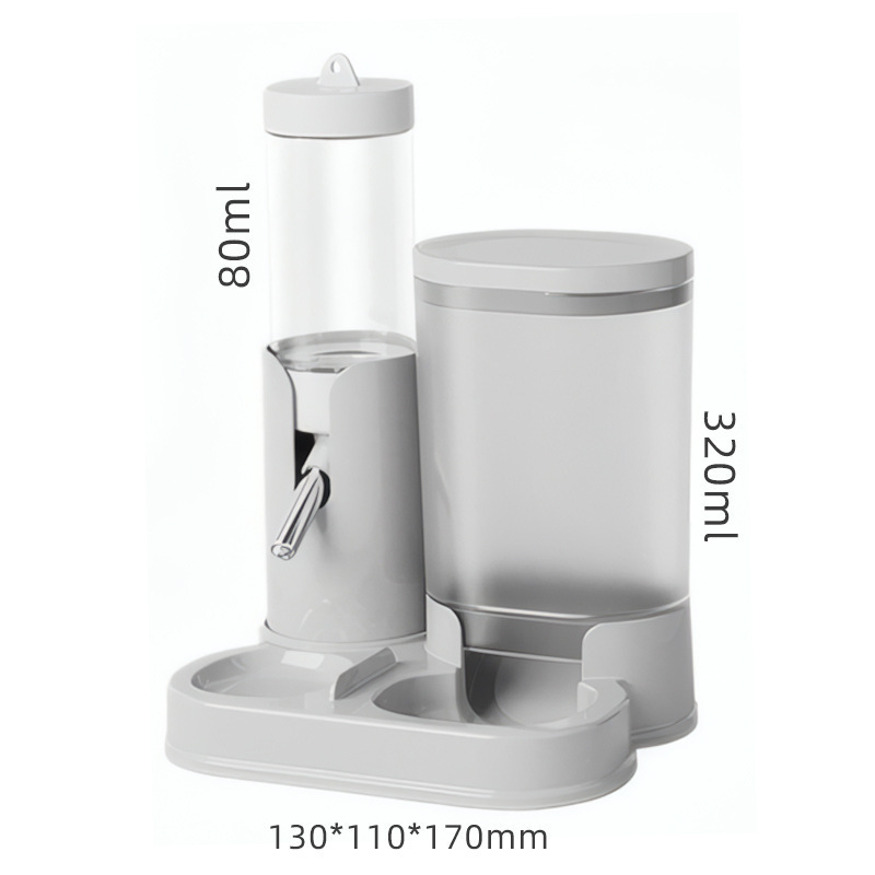 Dvoslojna zdjela za vodu i hranilica za hrčke s automatskim doziranjem, PP materijal