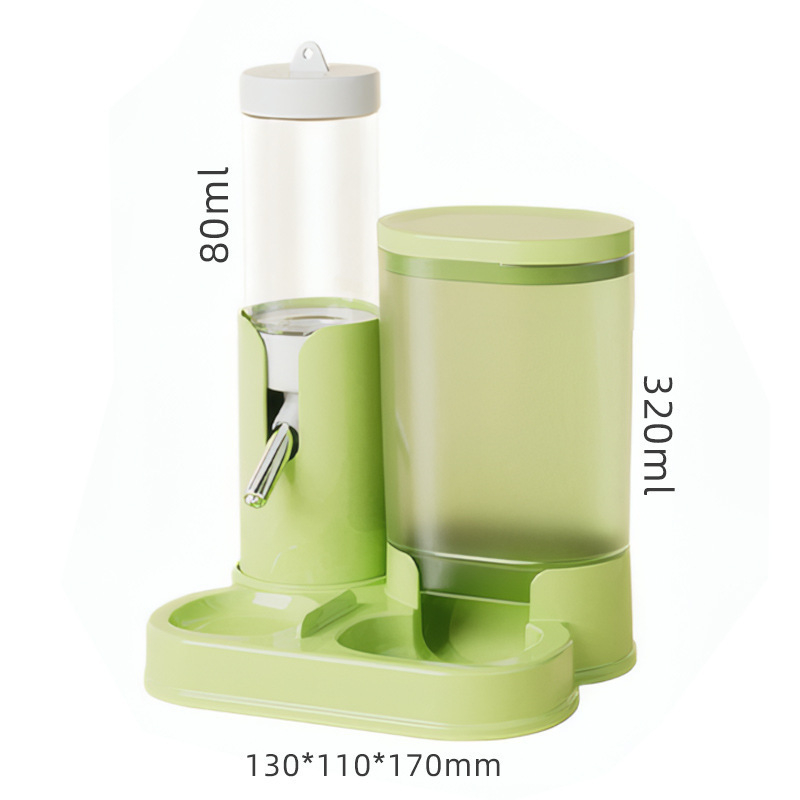 Dvoslojna zdjela za vodu i hranilica za hrčke s automatskim doziranjem, PP materijal