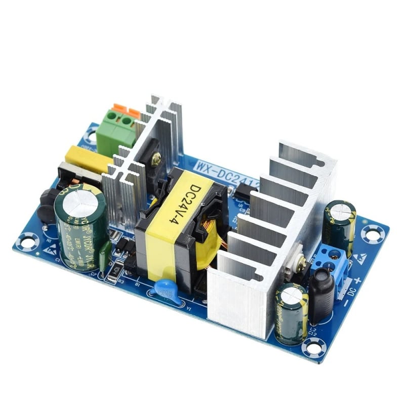 Μονάδα τροφοδοσίας 24V με μεταγωγή (4A/6A, γυμνή πλακέτα)