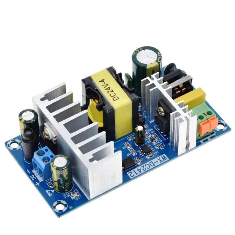 Μονάδα τροφοδοσίας 24V με μεταγωγή (4A/6A, γυμνή πλακέτα)