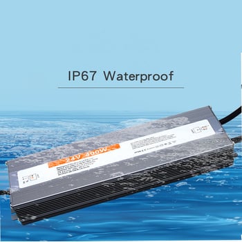 Vanjsko LED napajanje IP67, DC24V, 60-400W, 85% učinkovitost, prekidačko napajanje za rasvjetu krajolika
