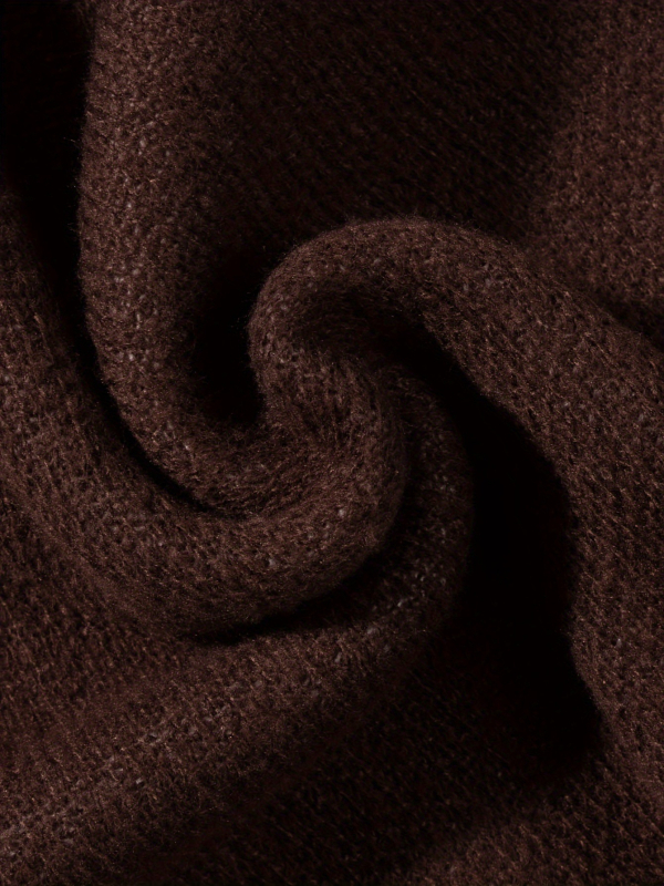 V-nyakú kötött mellény ujjatlan, Brooklyn Jacquard felirattal és fehér szegéllyel, 100% poliészter