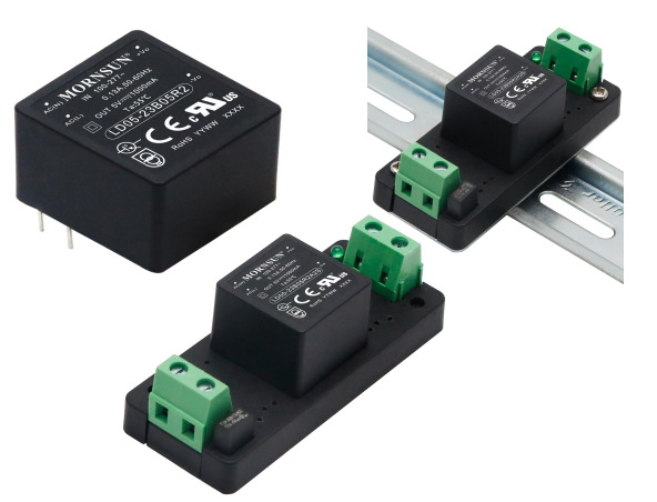 MORNSUN LD05-23BxxR2 serija 15W AC/DC modul napajanja, UL certificiran, učinkovitost 80.5%, točnost izlaza ±2%, 1‑faza