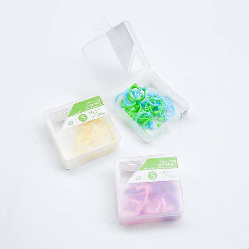 Loose-Leaf prsten, plastičan, model BOXRING, zapakiran u kutiju