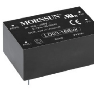 MORNSUN LD03-16B12 AC/DC modul napajanja, 3W, UL certificirano, 1 faza