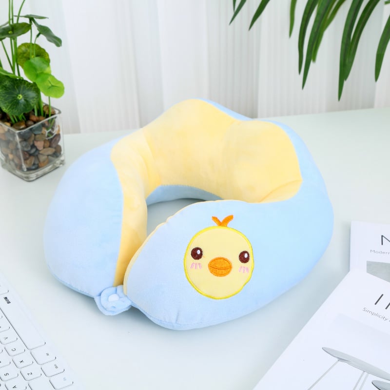 U-oblik jastuka za vrat s dvostrukim izbočenjima, PP pamuk punjenje, Crystal Velvet tkanina, moderni minimalistički dizajn