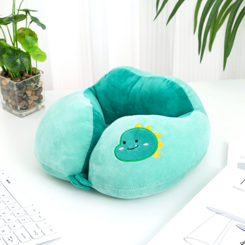 U-oblik jastuka za vrat s dvostrukim izbočenjima, PP pamuk punjenje, Crystal Velvet tkanina, moderni minimalistički dizajn