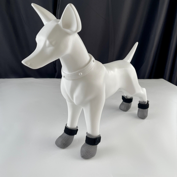 Macska mancsvédő zoknik — egyszínű poliészter, kötött anyag, domborított mintázat, minden évszakban viselhető, mindennapi stílusú háziállat cipő