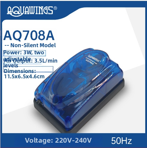 Akvariumska oksigen pumpa AQ908A s dvostrukim izlazom za mala akvarija