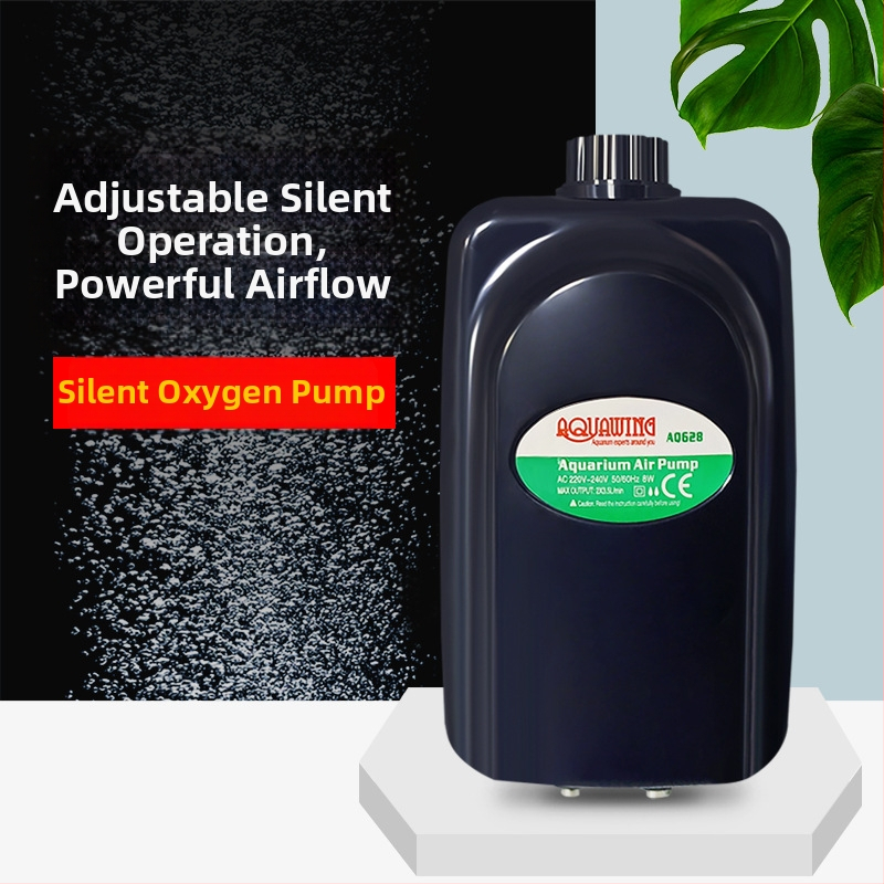 Akvariumska oksigen pumpa AQ908A s dvostrukim izlazom za mala akvarija