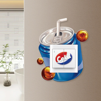 Θήκη δέρματος για διακόπτη Gourmet σειρά — Μοντέρνο μινιμαλιστικό στυλ, Προσαρμόσιμο, Sticker διακόπτη Potato-Chip, για σαλόνι/υπνοδωμάτιο/εστιατόριο