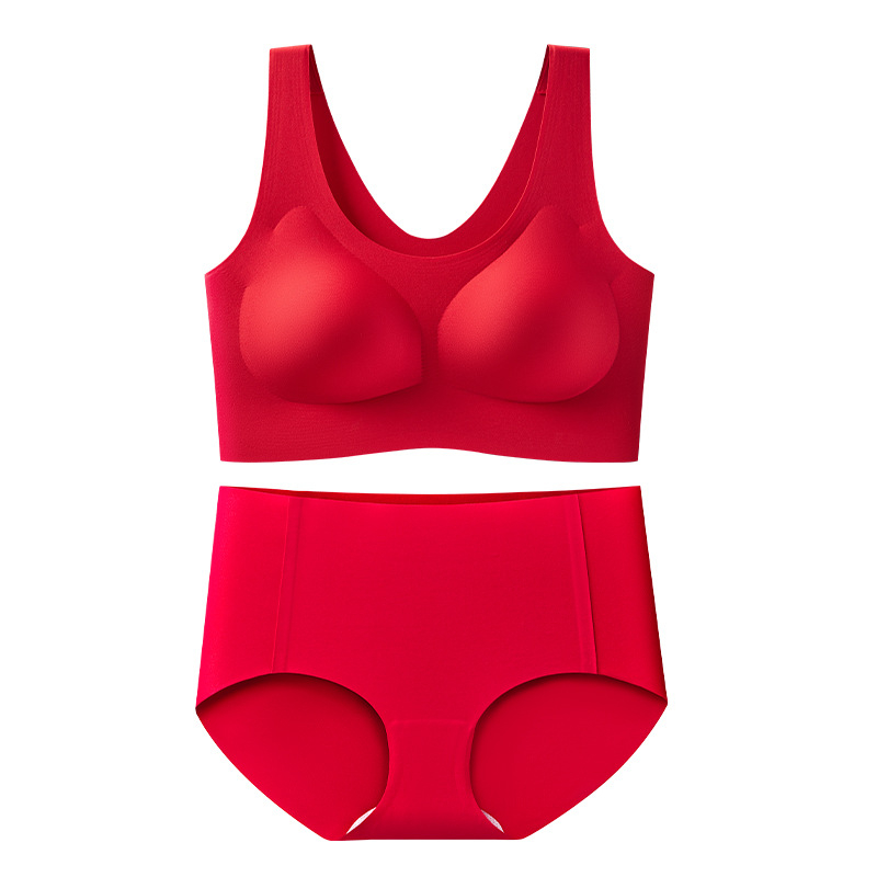 Najlon set grudnjaka bez žice, 3/4 košarica, oblik košarice: tanak gore, debeo dolje, fiksne dvostruke naramenice, podstava od spandexa 34%