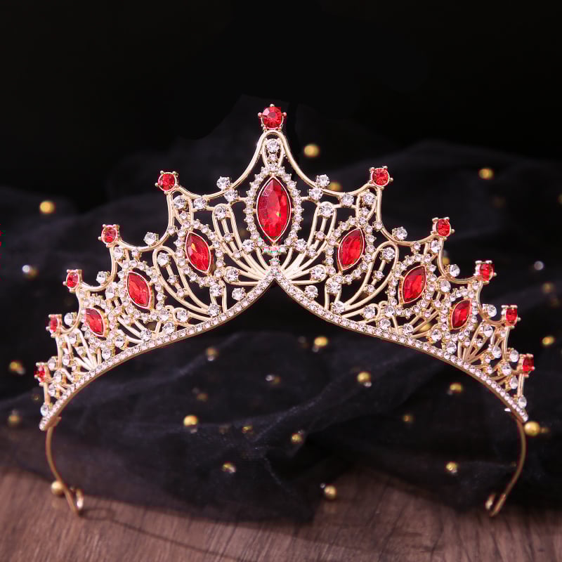 Dječja kruna za glavu, koreanskog stila, kruna od legure s kristalima