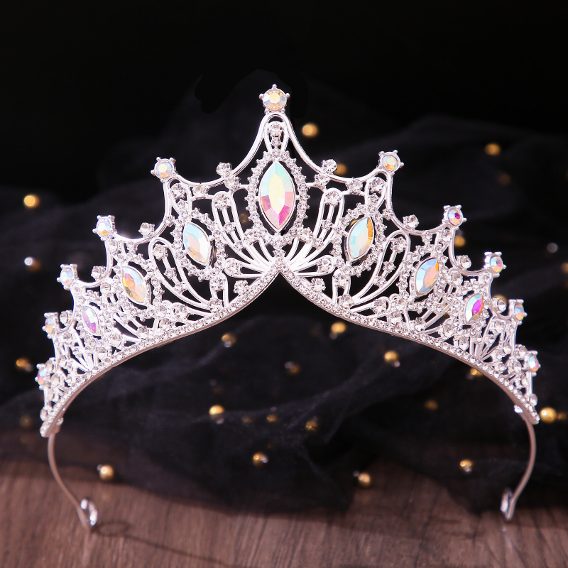 Dječja kruna za glavu, koreanskog stila, kruna od legure s kristalima